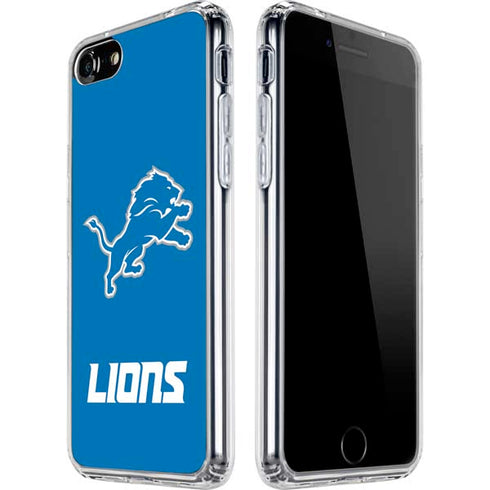 NFL Detroit Lions Distressed iPhone SE (2nd & 3rd Gen) Clear Case