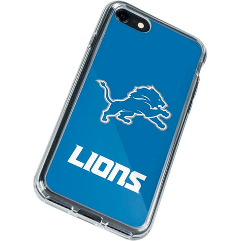 NFL Detroit Lions Distressed iPhone SE (2nd & 3rd Gen) Clear Case