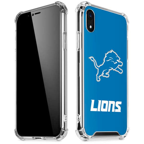 NFL Detroit Lions Distressed iPhone XR Clear Case