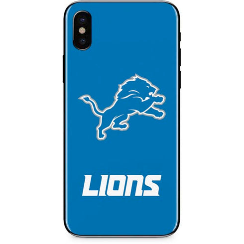 NFL Detroit Lions Distressed iPhone XS Skin
