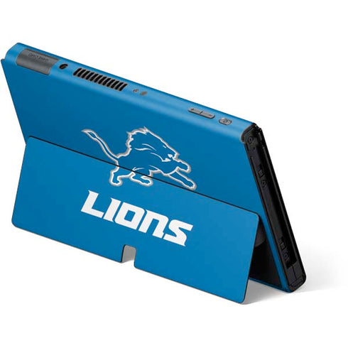 NFL Detroit Lions Distressed Nintendo Switch OLED (2021) Skin