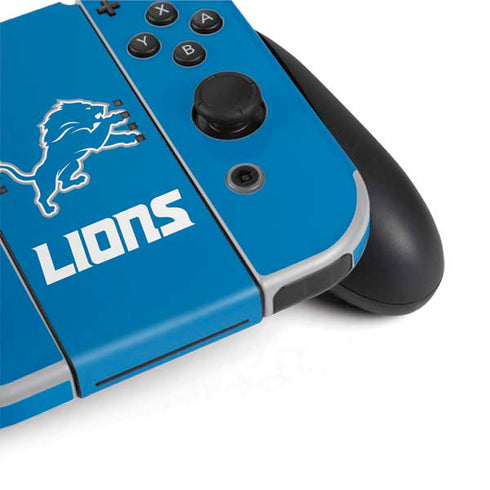NFL Detroit Lions Distressed Nintendo Switch OLED (2021) Skin