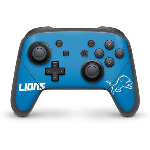 NFL Detroit Lions Distressed Nintendo Switch Pro Controller Skin