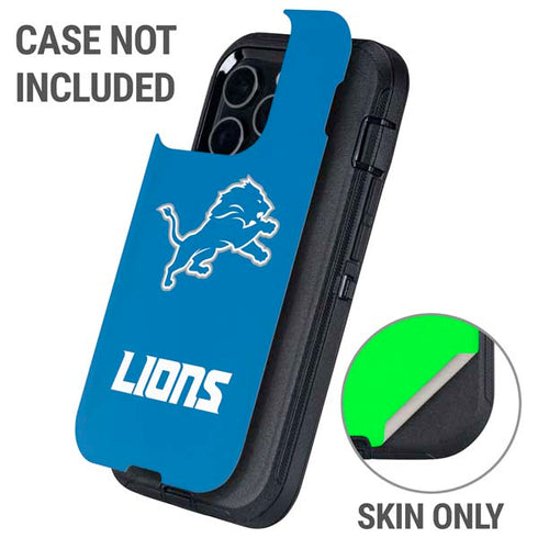 NFL Detroit Lions Distressed Otterbox Defender iPhone Skin
