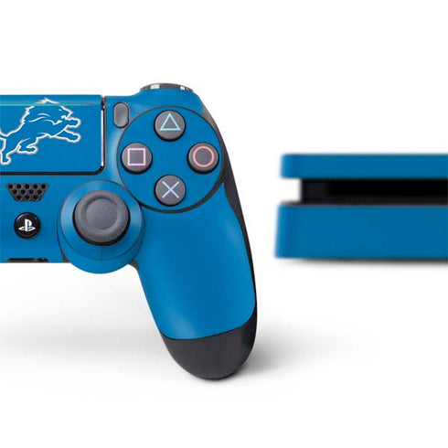 NFL Detroit Lions Distressed PS4 Slim Bundle Skin