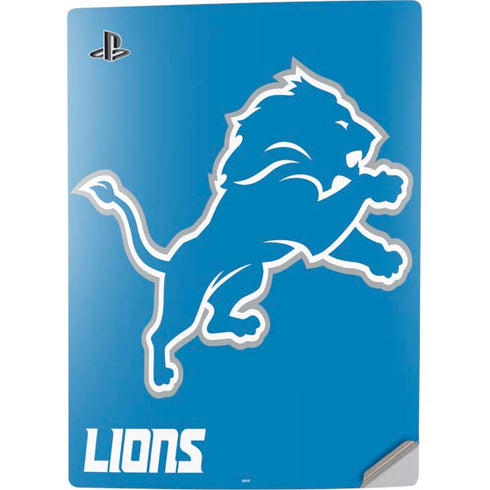 NFL Detroit Lions Distressed PS5 Digital Edition Console Skin