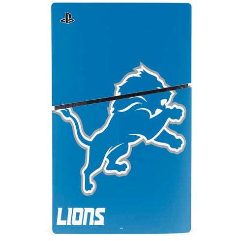 NFL Detroit Lions Distressed PS5 Slim Disk Bundle Skin