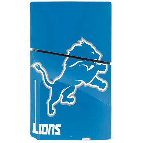 NFL Detroit Lions Distressed PS5 Slim Disk Console Skin