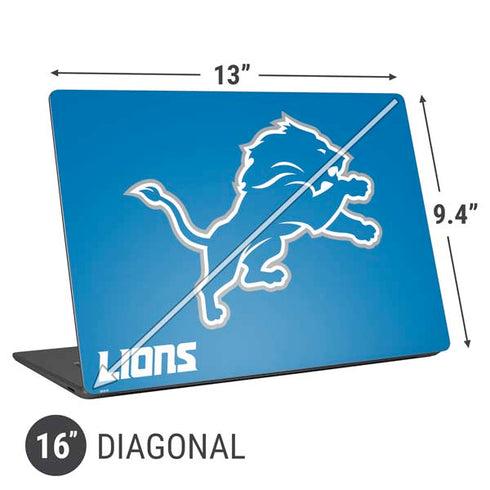 NFL Detroit Lions Distressed Universal Laptop 16in (13 x 9.4in) Skin