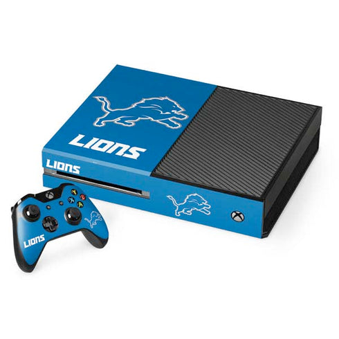 NFL Detroit Lions Distressed Xbox One Console and Controller Bundle Skin