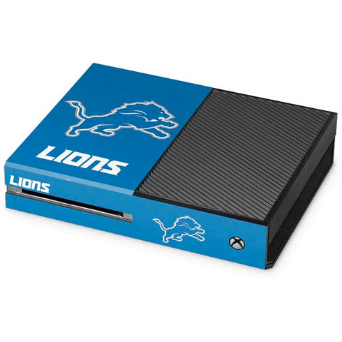 NFL Detroit Lions Distressed Xbox One Console Skin