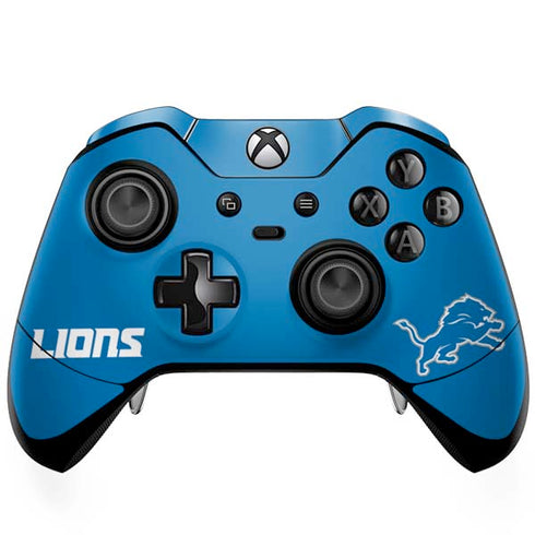 NFL Detroit Lions Distressed Xbox One Elite Controller Skin