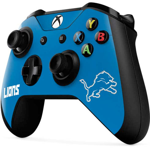 NFL Detroit Lions Distressed Xbox One X Controller Skin