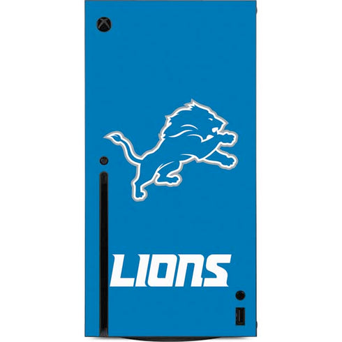 NFL Detroit Lions Distressed Xbox Series X Console Skin