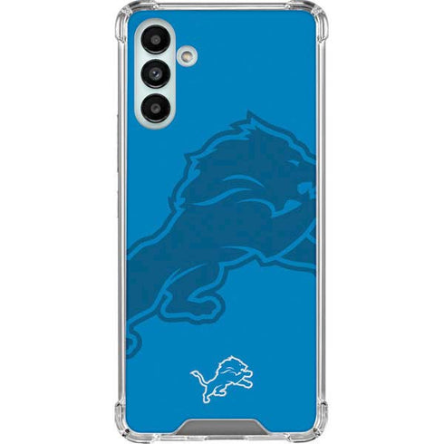 NFL Detroit Lions Double Vision Galaxy A13 5G Clear Case