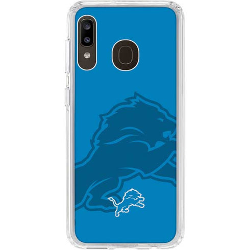 NFL Detroit Lions Double Vision Galaxy A20 Clear Case
