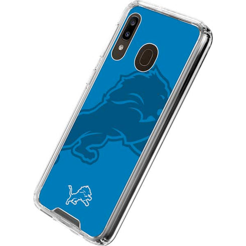 NFL Detroit Lions Double Vision Galaxy A30 Clear Case