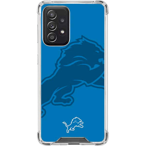 NFL Detroit Lions Double Vision Galaxy A52 5G Clear Case