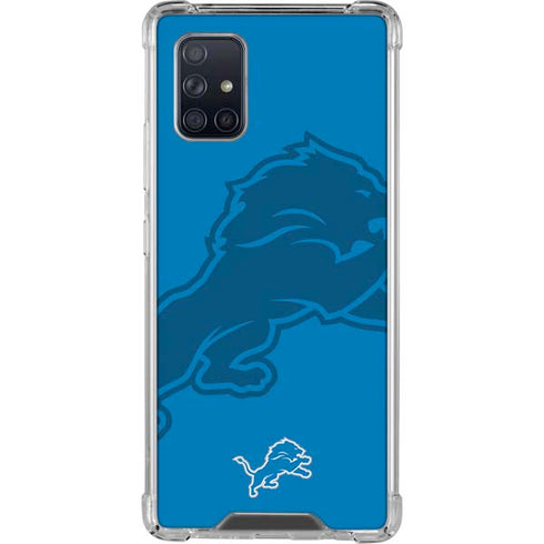 NFL Detroit Lions Double Vision Galaxy A71 5G Clear Case