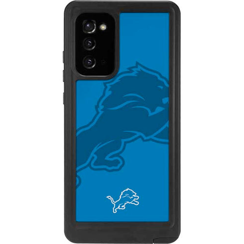 NFL Detroit Lions Double Vision Galaxy Note20 5G Waterproof Case