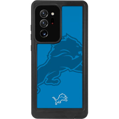 NFL Detroit Lions Double Vision Galaxy Note20 Ultra 5G Waterproof Case