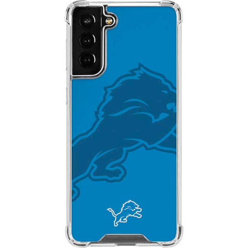 NFL Detroit Lions Double Vision Galaxy S21 FE Clear Case