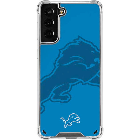 NFL Detroit Lions Double Vision Galaxy S21 Plus 5G Clear Case