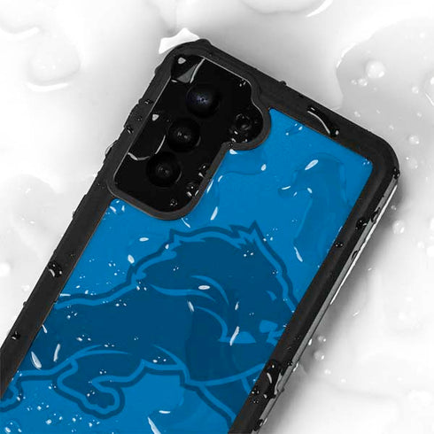 NFL Detroit Lions Double Vision Galaxy S23 Plus Waterproof Case