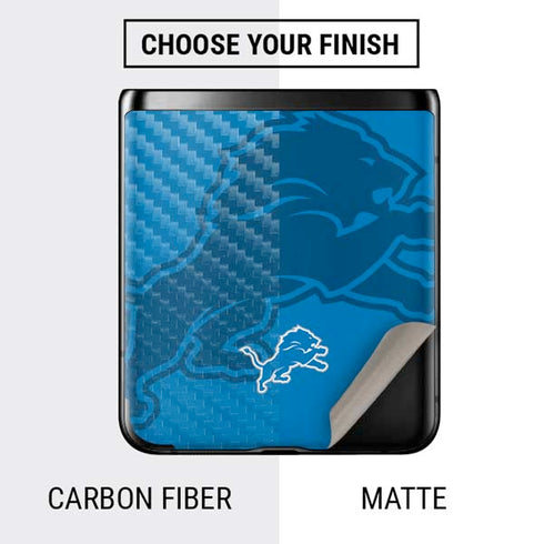 NFL Detroit Lions Double Vision Galaxy Z Flip Skin