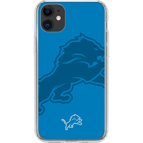 NFL Detroit Lions Double Vision iPhone 11 Clear Case