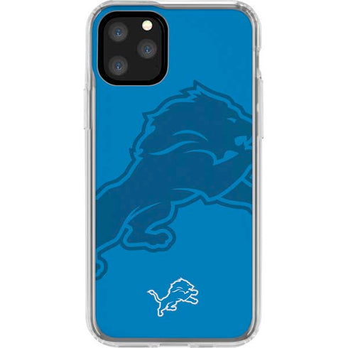 NFL Detroit Lions Double Vision iPhone 11 Pro Clear Case