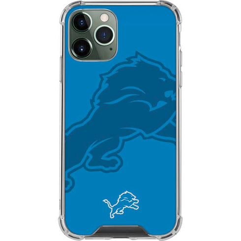 NFL Detroit Lions Double Vision iPhone 11 Pro Max Clear Case