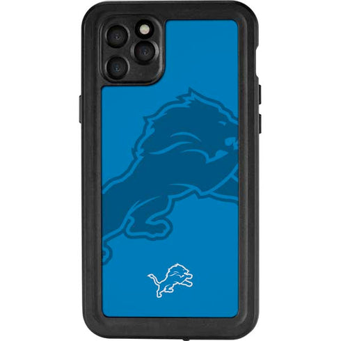 NFL Detroit Lions Double Vision iPhone 11 Pro Max Waterproof Case