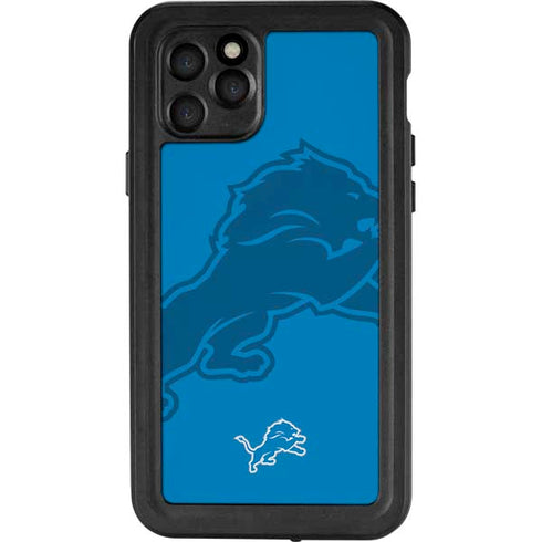 NFL Detroit Lions Double Vision iPhone 11 Pro Waterproof Case