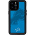 NFL Detroit Lions Double Vision iPhone 14 Pro Max Waterproof Case