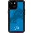 NFL Detroit Lions Double Vision iPhone 15 Waterproof Case