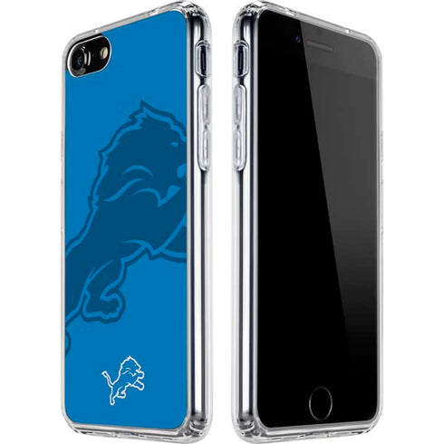 NFL Detroit Lions Double Vision iPhone SE (2nd & 3rd Gen) Clear Case