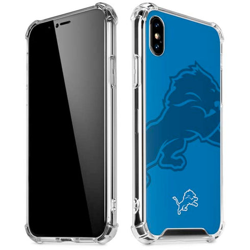 NFL Detroit Lions Double Vision iPhone XS Max Clear Case