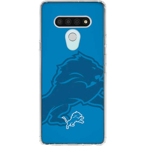 NFL Detroit Lions Double Vision LG Stylo 6 Clear Case