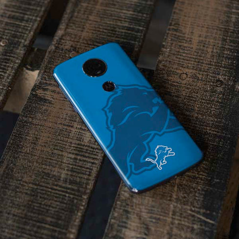 NFL Detroit Lions Double Vision Moto E5 Plus Skin