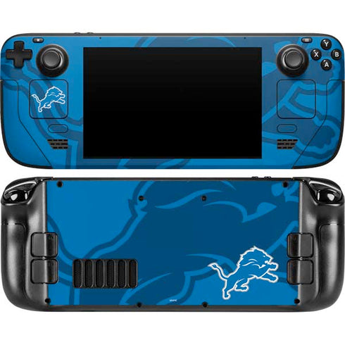NFL Detroit Lions Double Vision Steam Deck Handheld Gaming Computer Skin
