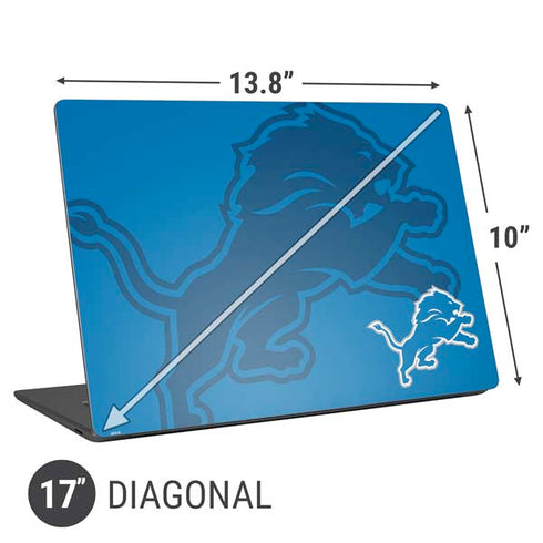NFL Detroit Lions Double Vision Universal Laptop 17in (13.8 x 10in) Skin