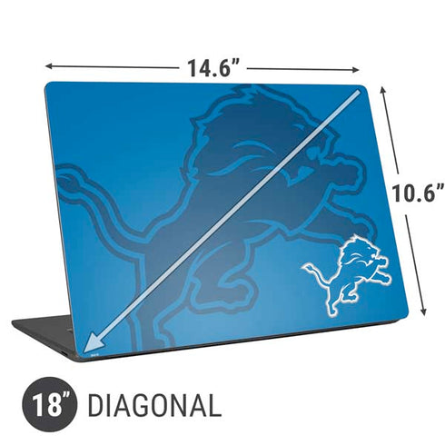 NFL Detroit Lions Double Vision Universal Laptop 18in (14.6 x 10.6in) Skin
