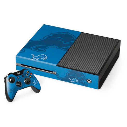 NFL Detroit Lions Double Vision Xbox One Console and Controller Bundle Skin