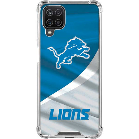 NFL Detroit Lions Galaxy A12 Clear Case