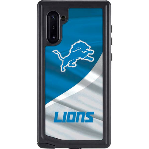 NFL Detroit Lions Galaxy Note 10 Waterproof Case