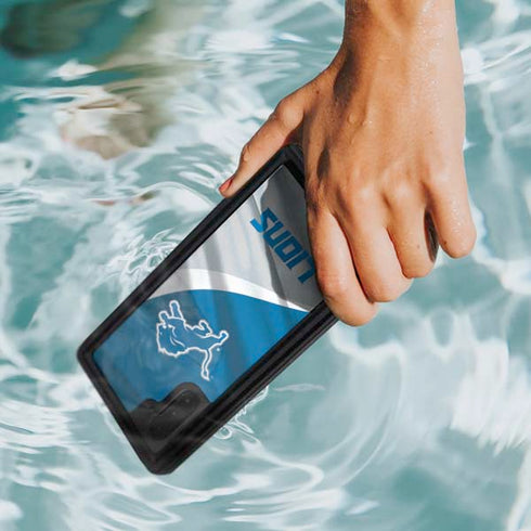NFL Detroit Lions Galaxy Note 10 Waterproof Case