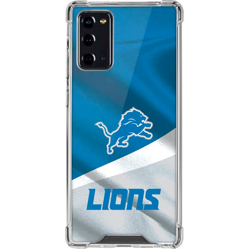 NFL Detroit Lions Galaxy Note20 5G Clear Case