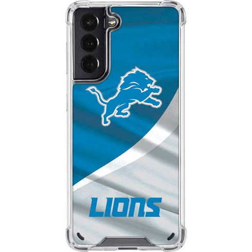 NFL Detroit Lions Galaxy S21 5G Clear Case
