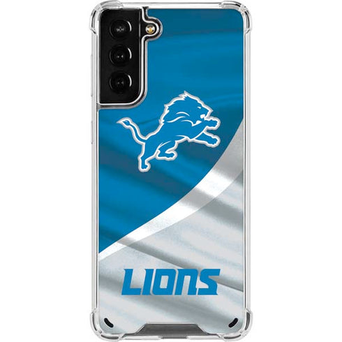 NFL Detroit Lions Galaxy S21 Plus 5G Clear Case